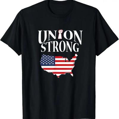 Union Strong Trade Worker Labor Day Pro T Shirt