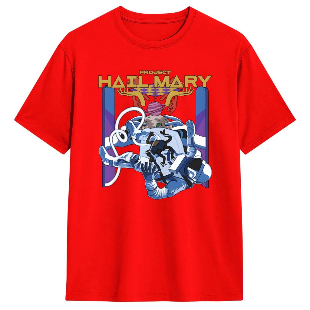 Streetwear T Shirt Summer Project Hail Mary Fashion T Shirts Cotton Tshirt For Unisex Y2k Classic Short Sleeve Top Tees