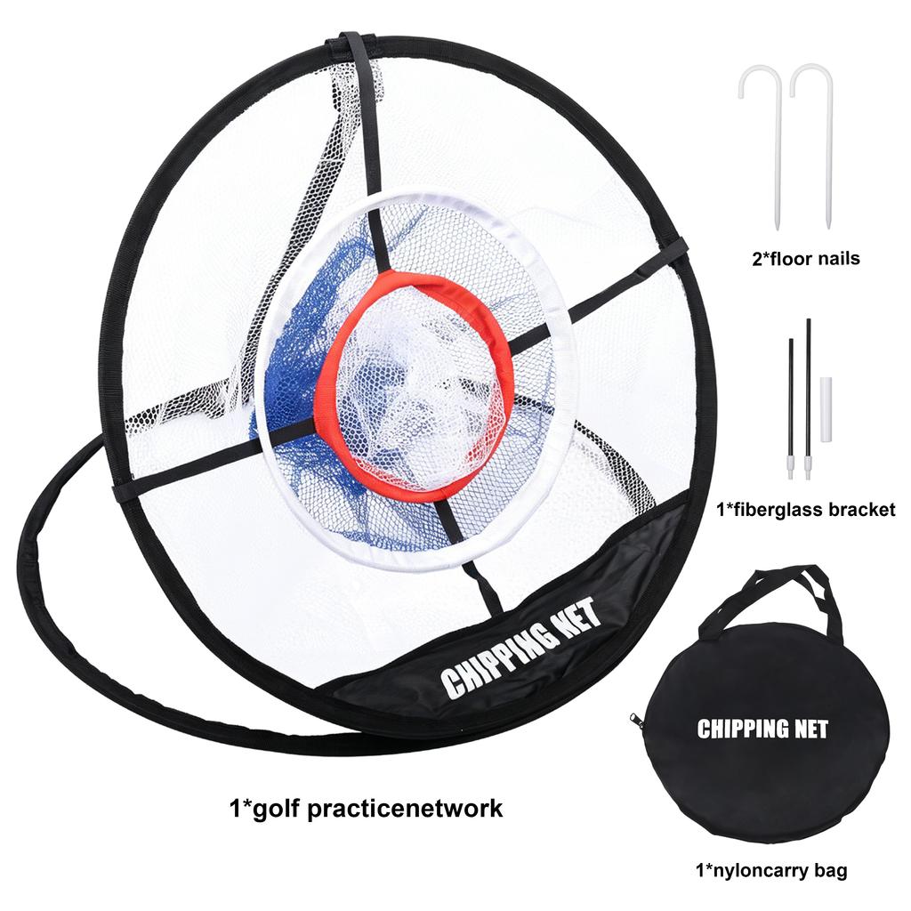Golf Chipping Net Pop Up Practice Net for Backyard Indoor Training Aid with 6 Soft Balls Portable Golf Accessories 5