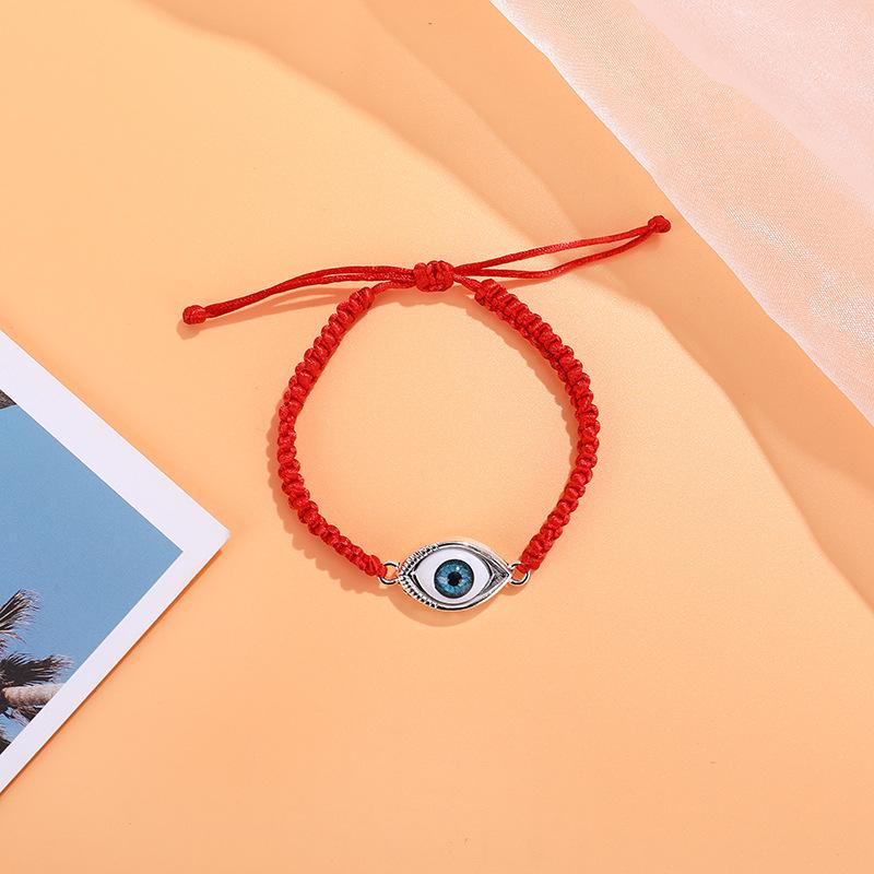 

Богемия Винтаж Готический Браслет Глаза Сглаз Femme Женщины Мужчины Панк Кос Плетеный Веревочный Браслет