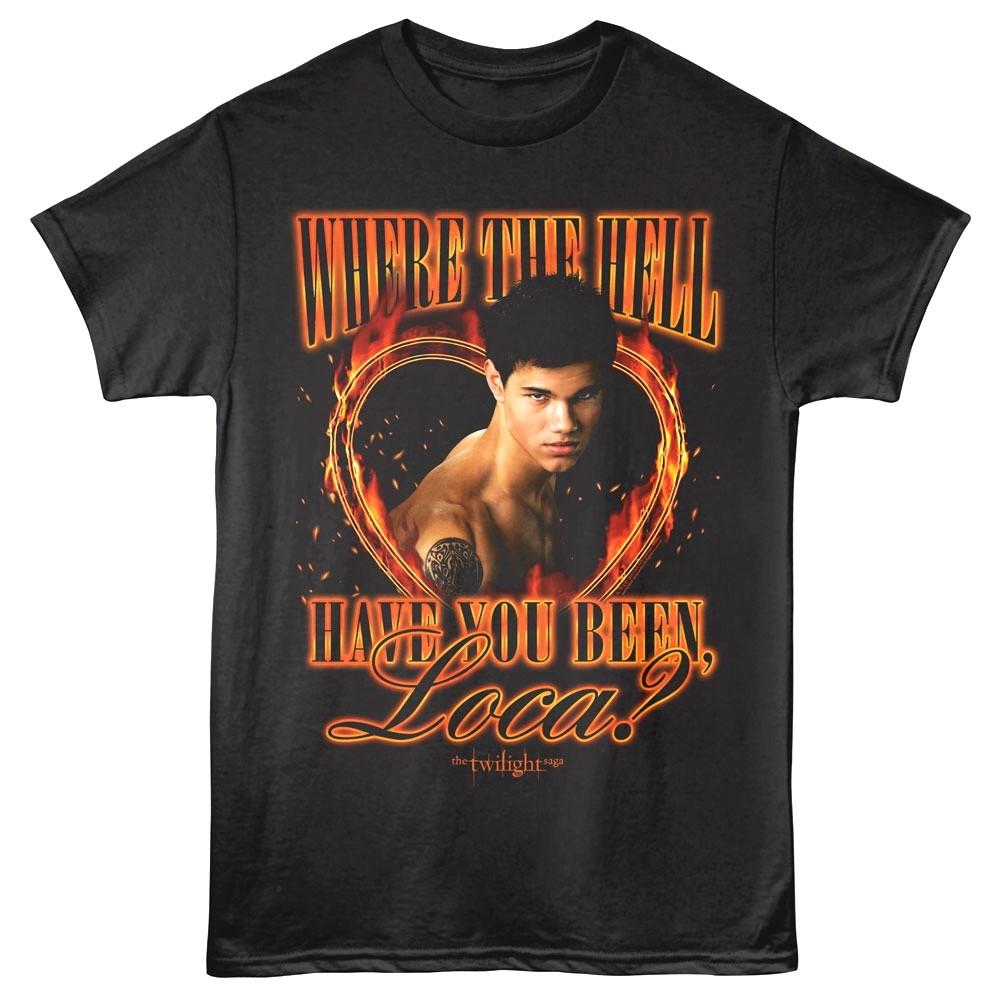Twilight Jacob Flaming Loca Men T Shirt L