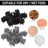 Dog Slow Feeder ert Silicone Adjustable for 4.7-7" Stainless Steel Dogs Bowls Standard Elevated, Anti-Slip Suction Cup All Large Breed Cat Slow