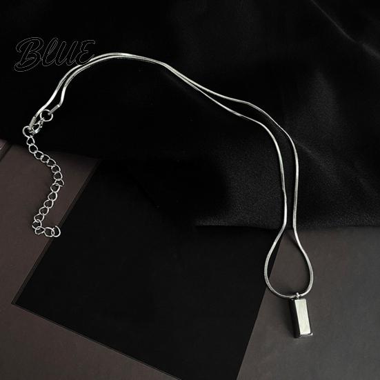 Exquisite Crafted Jewelry Bar Pendant Necklace for Men Geometric Stick