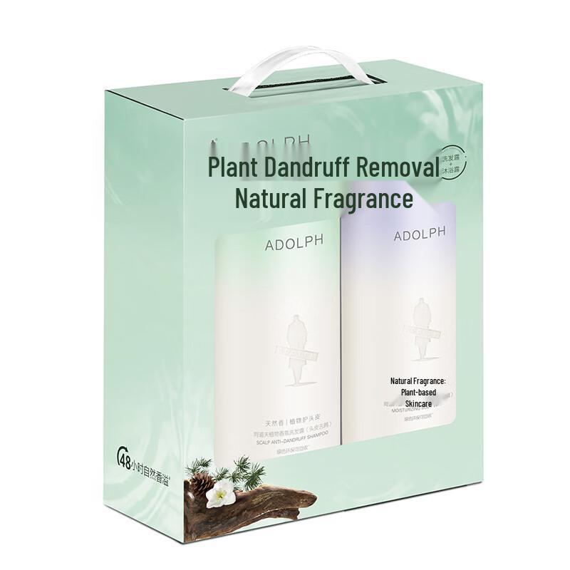 Adolph Natural Fragrance Anti-Dandruff Shampoo & Body Wash Set