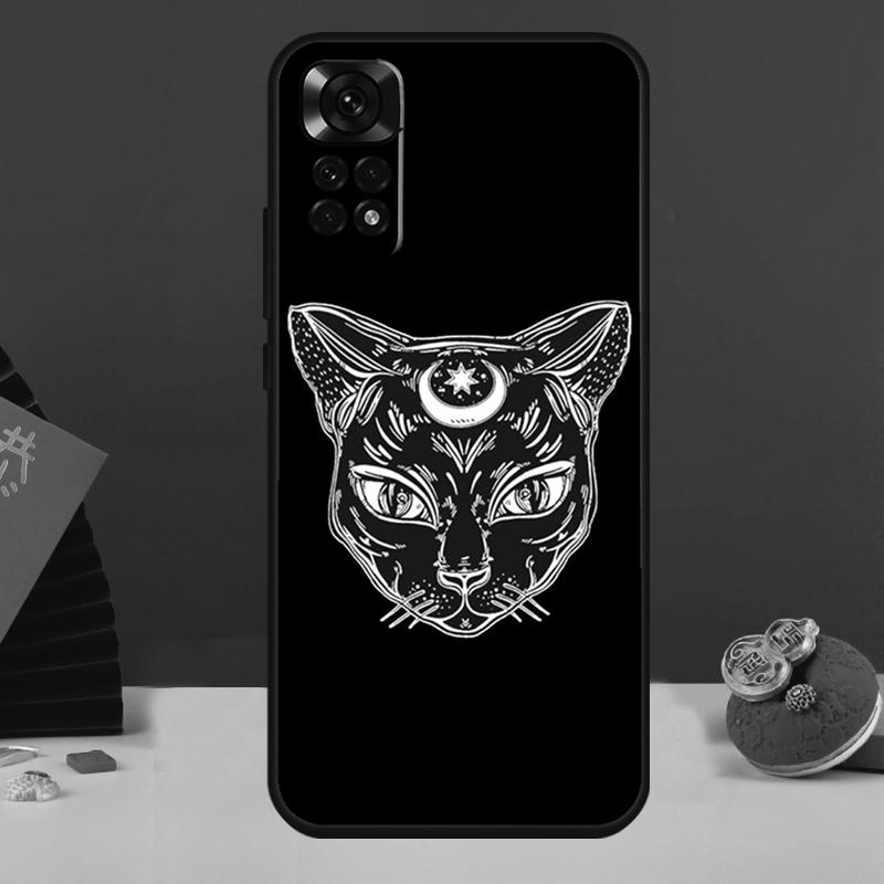 Witchcraft Witch Cat Case For Redmi Note 8 9 10 11 12 Pro 8T 9S 10S 11S Redmi 10 9 12C 9C 9T 10C 10A Cover Capa