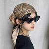 Y2K Leopard Print Hair Scarf Soft Wrap Punk Bandana Turban Accessories Triangular Headscarf  Ladies