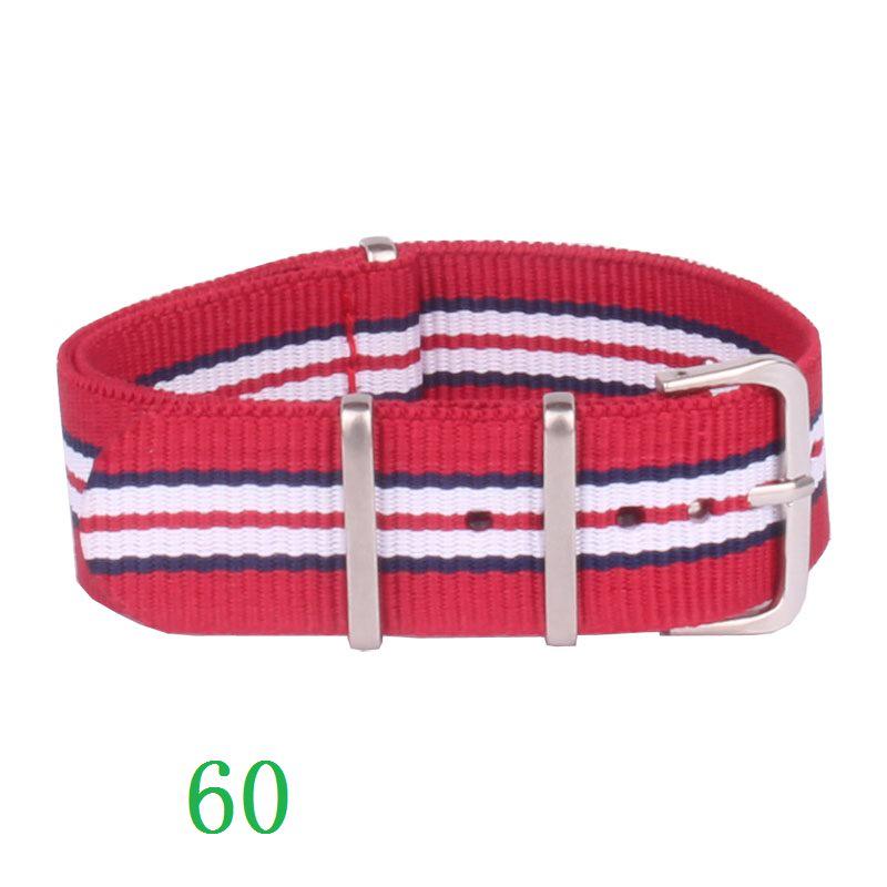 14mm Gestreiftes Farbverlauf Nylon Uhrenarmband für Kinder & Frauen