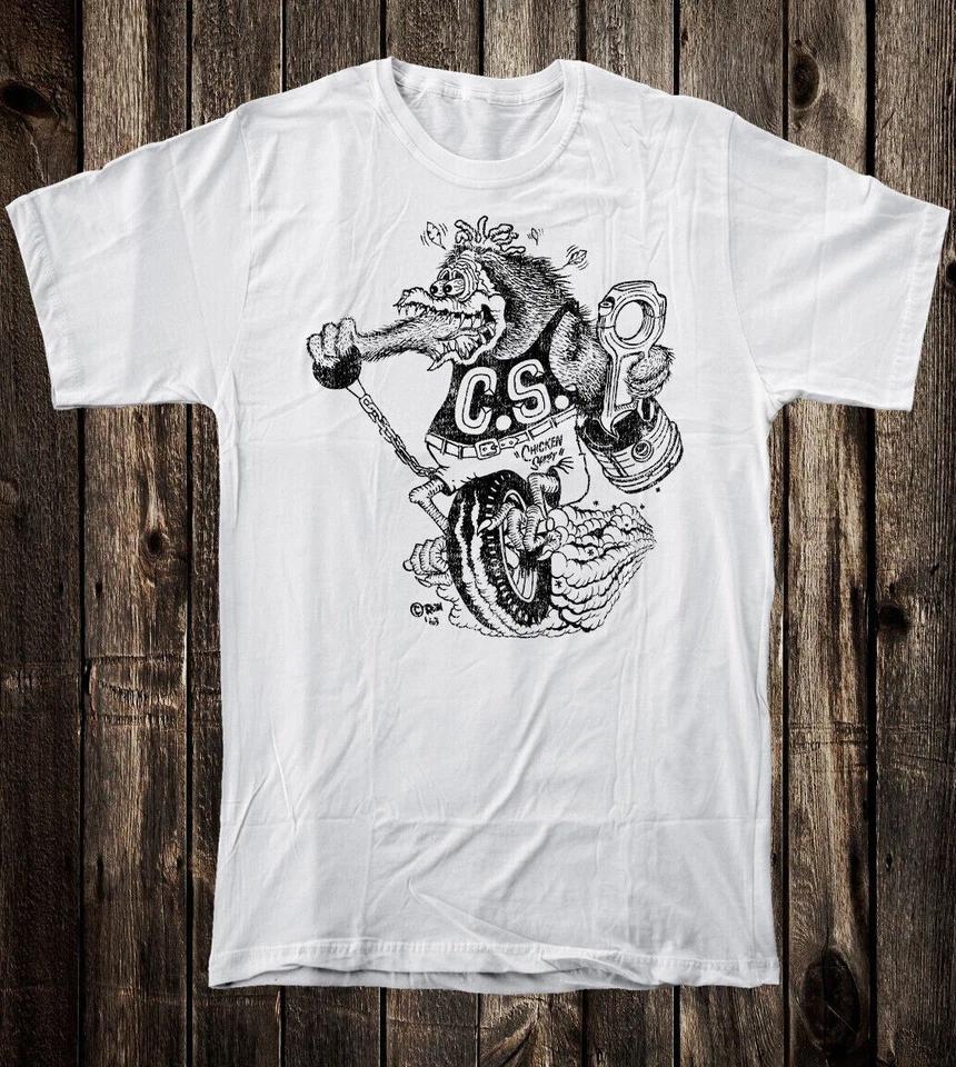 

Retro Hot Rod T Shirt Tee 100% Cotton Ed Big Daddy Roth Chicken Shift 3XL