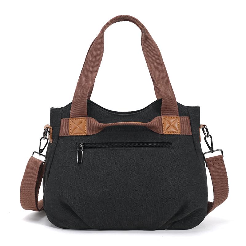 Women's Vintage Minimalist Paris Letter Print Commuter School Travel Small Crossbody Bag Handbag Tote Bag Large Capacity with Zipper Shoulder Bag