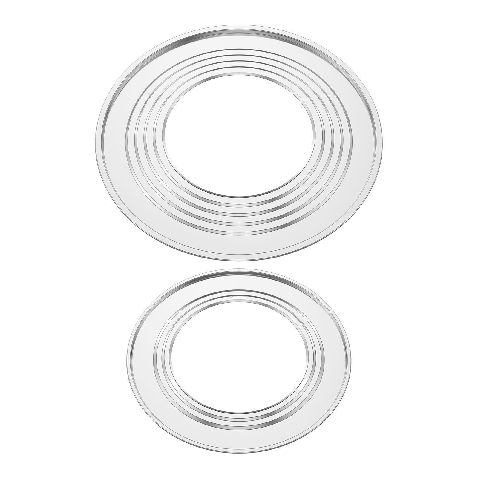 2 Pcs Bamboo Steamer Ring Stainless Steel Steaming Ring Multifunctional Dumpling Steamer Adapter for Kitchen Bakery steam pot