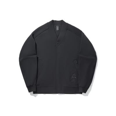 Colaboración Li Ning X Jackie Chan Serie Kung Fu Sudadera de Pulóver de Color Sólido Cómoda Versátil Suelta de Manga Larga Sudadera para Hombre AWDVG15-2