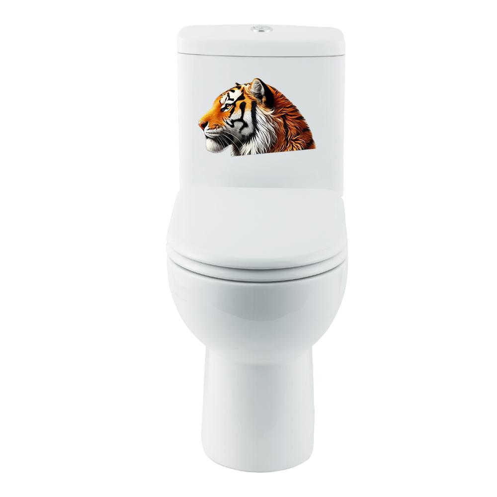 1PC 2D Flat Stickers Tiger Avatar Car Stickers Wall Stickers Refrigerator Luggage Laptop Toilet Stickers