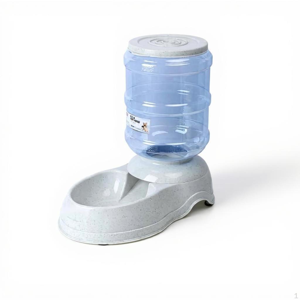 Automatic Pet Water Dispenser, 11L Large Capacity, WeightDriven, Suitable for Dogs and Felines White