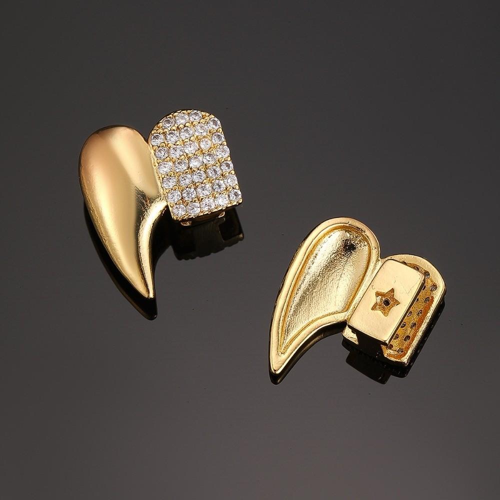 Glossy Finish Teeth Grillz Caps Anti Slip Teeth Jewelry Halloween Fashion Dental Set Halloween