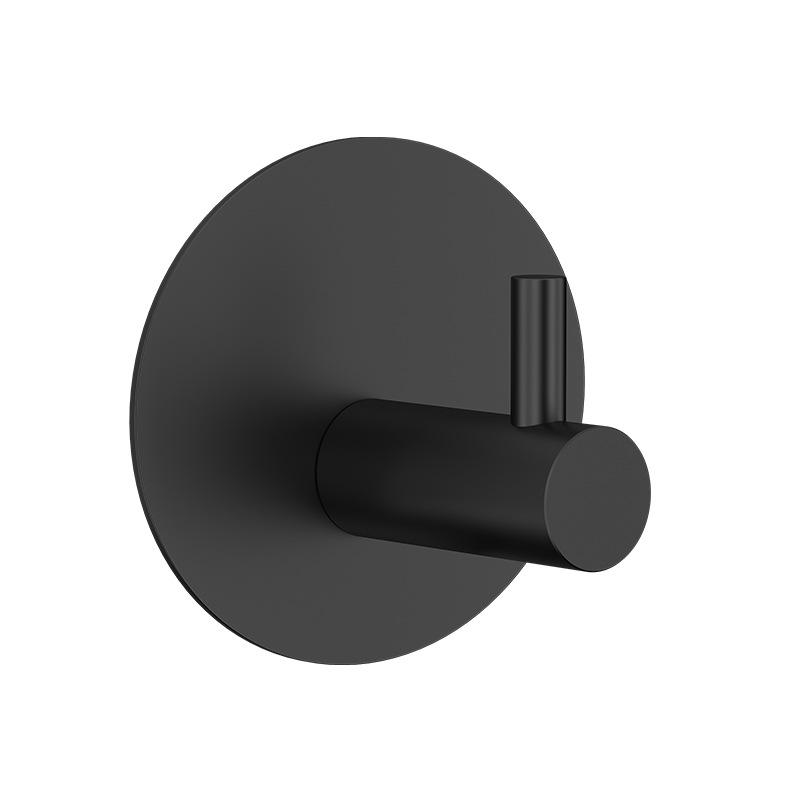 Stainless Steel No-Drill Adhesive Hook for Bathroom & Toilet Storage