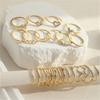 28 Pieces Love Heart Waving Rings Set Featuring Elegant Designs and Stylish Rhinestones for Fashionable Women Wear