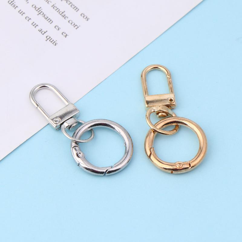 2/4/8Pcs 5*2.3cm Spring Snap Clasp Hooks Key Ring Pendant DIY Jewelry Making Findings Keychain Bag Buckle Supplies