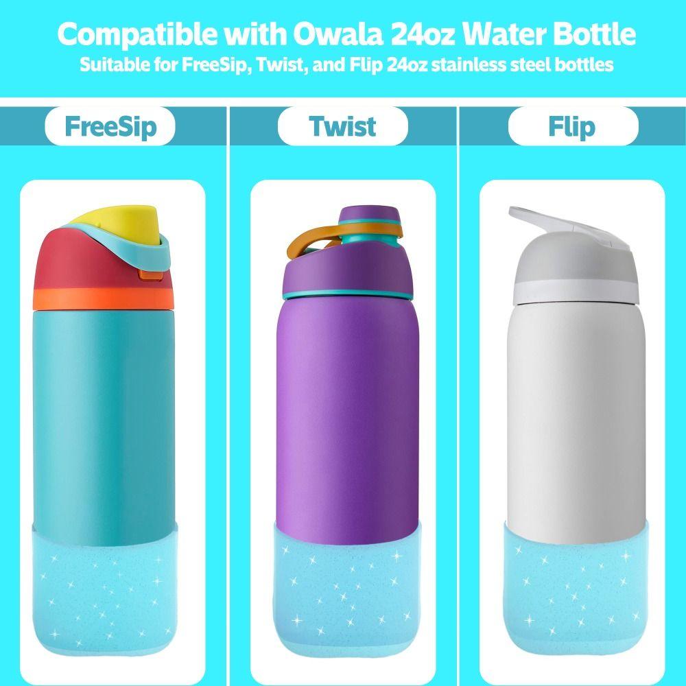 Water Bottle Boot Silicone Cup Protective Sleeve Cushion for Owala 24oz For Owala 24oz