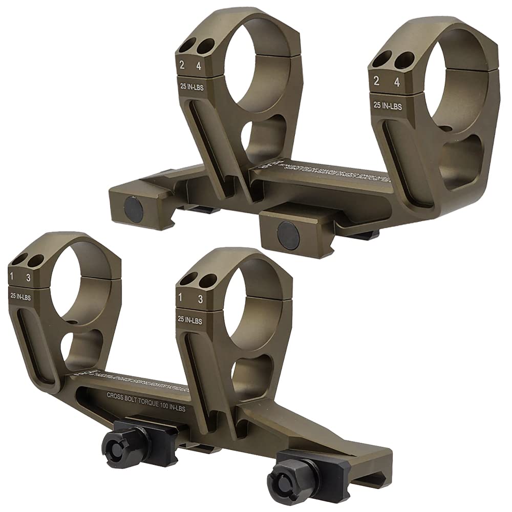 Evolution Gear NIGHTFORCE Ultra Mount 1.93" High Replica 30mm Diameter Scope Mount, Hard Anodized 6068 Aluminum, Dark Earth finish.