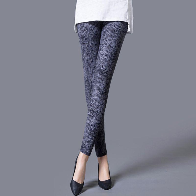 Леггинсы из искусственного денима. Верхняя одежда. Тонкие высокие эластичные ножки — фото 5