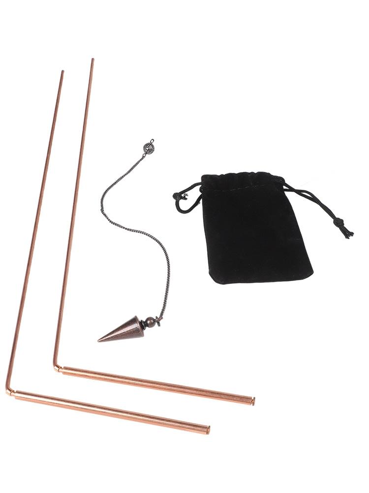 Dowsing Rods and Pendulum Kit Made of 99 9 Copper for Soul Consultation