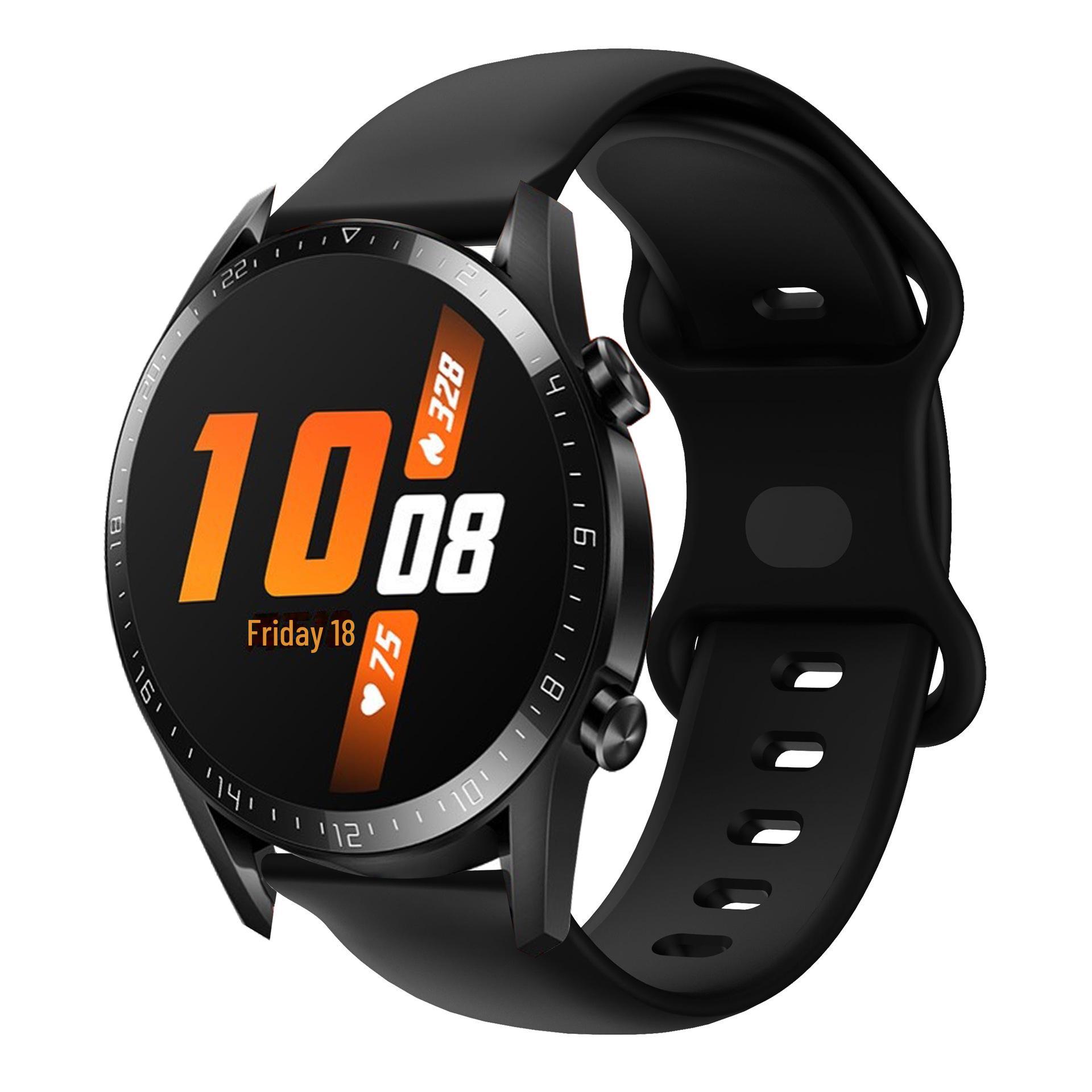 

Силиконовый ремешок для Huawei GT2/GT3 Pro и Magic 20/22 мм с застежкой-бабочкой 22mm color buckle