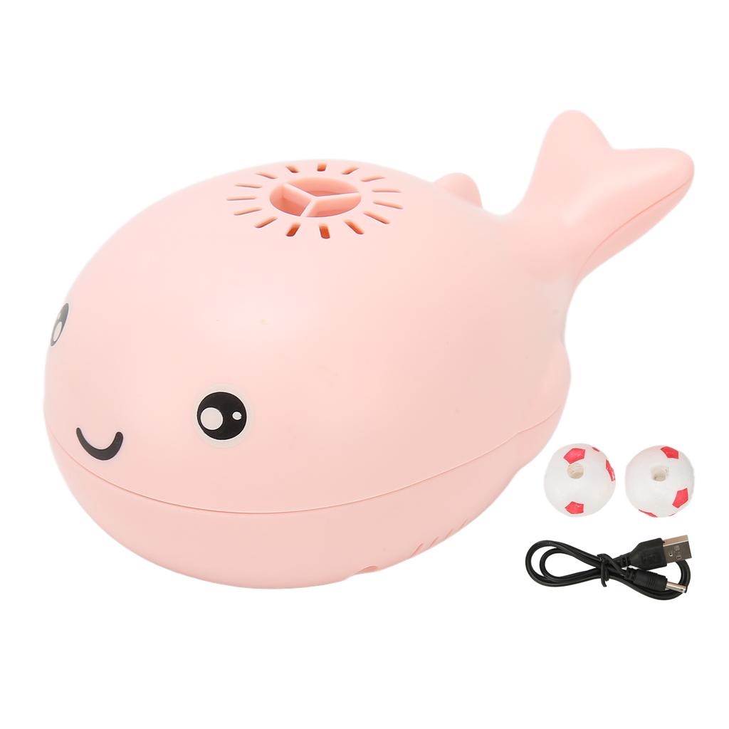 Whale Floating Ball Toy Cartoon Style USB Charge Bladeless Safe Durable Electric Blowing Floating