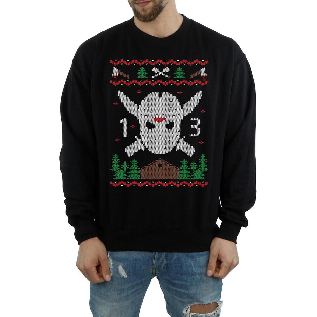 Friday 13th Mens Christmas Fair Isle Sweatshirt
