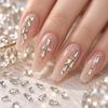 1440 PCS / Set Mini Flat Bottom Sparkling Diamond Nail Jewelry Set