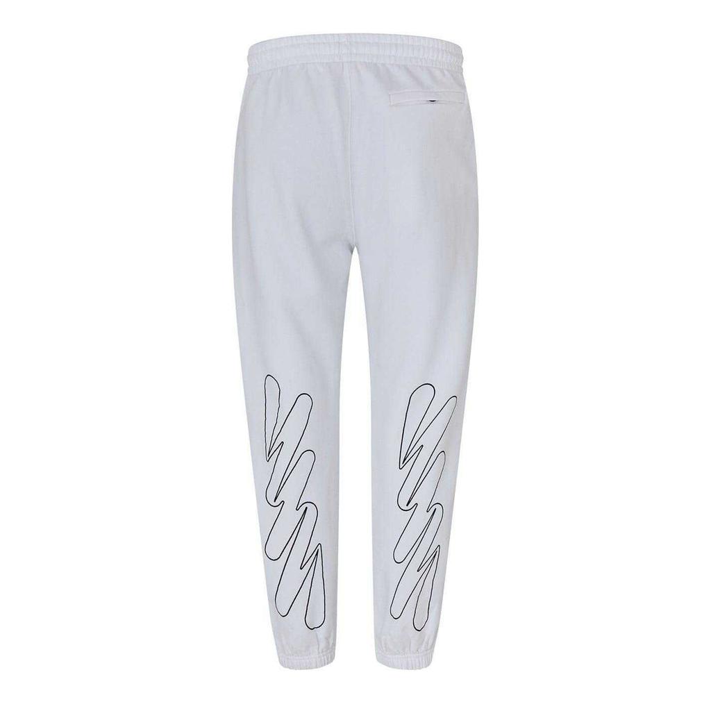 Off White Unisex Adult Wave Slim Joggers