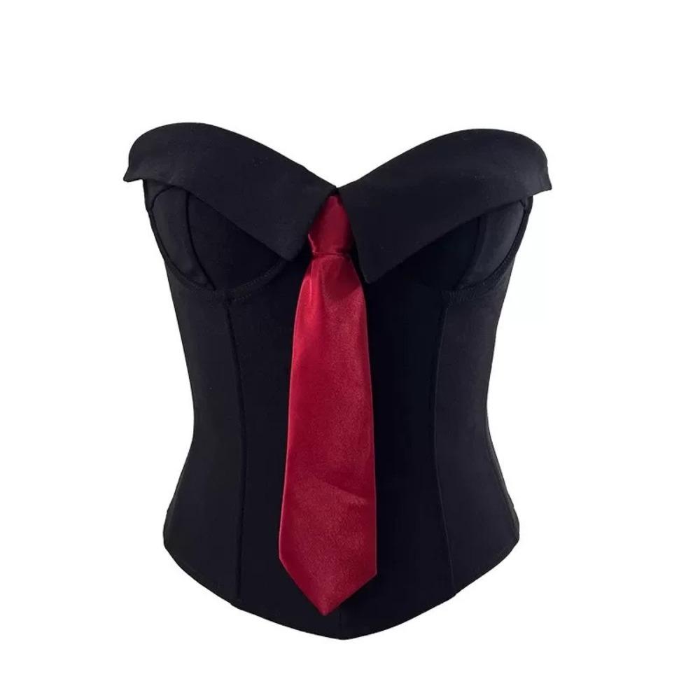 Slim Fit Strapless Sliming Vest Sleeveless Crop Tube Tops Elegant Women Corset  Travel