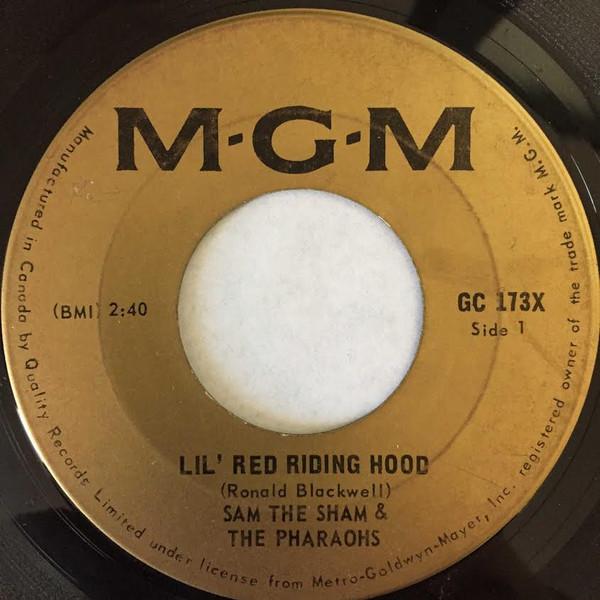

7inch Record SAM THE SHAM THE PHARAOHS Lil Red Riding Hood The Hair On GC173X MGM Records Canada Rock Used