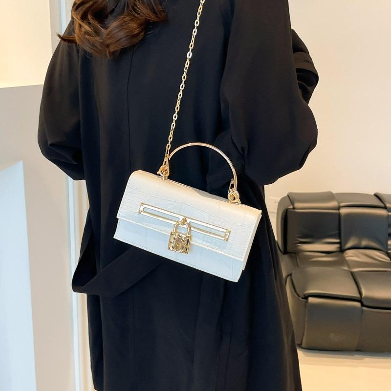 Versatile Bag Women's New Fashionable Large-capacity Handbag Women's Shoulder Bag Bright Leather Stone Pattern Commuter Bag