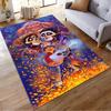 "Colorful Coco Movie Inspired Skeleton Design Rug - Non-slip Rug Suitable for Living Room and Bedroom Sofas"