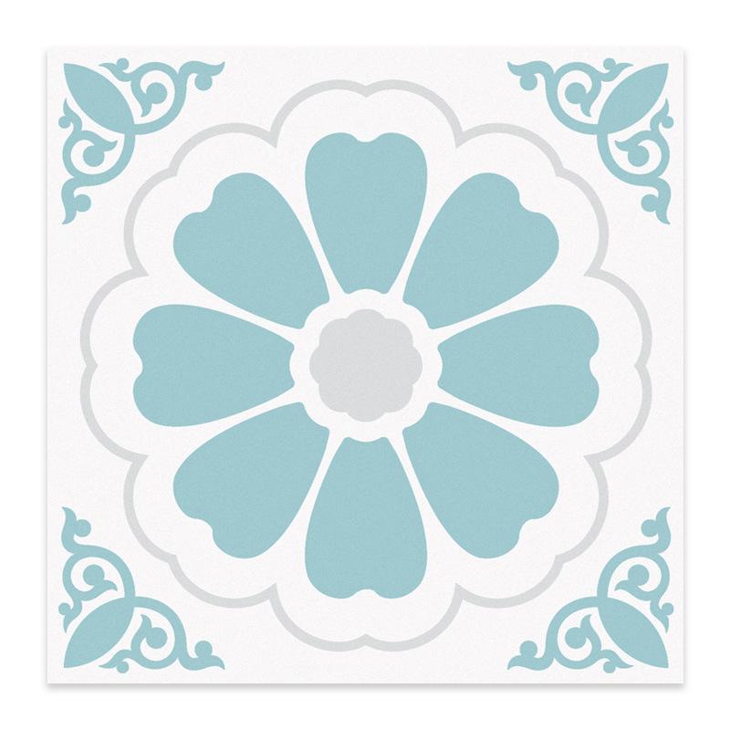 20x20cm 12 Peças Azulejos de Chão Mosaico de PVC Autocolantes Impermeáveis Antiderrapantes para Banheiro Cozinha DIY Reforma de Piso Casa