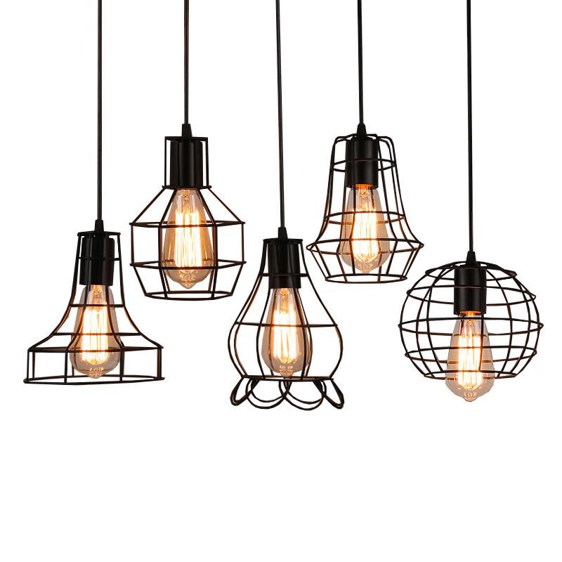 Oeny Vintage Eisenkäfig Pendelleuchte
