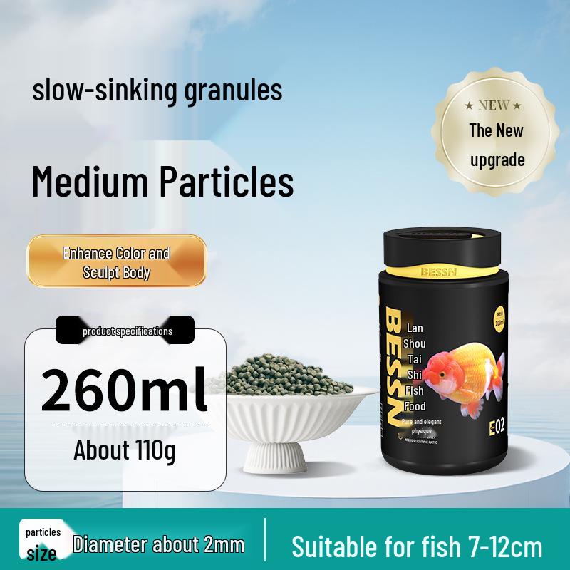 BESSN Floating Goldfish Pellets for Ranchu & Lionhead Fish