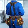 Tool Belt For Men Detachable With 2 Magnetic Pouches 18-Pocket Heavy Duty Utility Belt For Electric Wiring Framing Construction