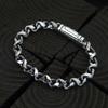 Sterlingworth Tw-King Silver Chain Bracelet