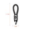 2025 Car New Honda Metal+Braided Car Key Chain Key Ring Key Lanyard Car Emblem For Honda Civic Mugen Accord Odyssey JAZZ CRV Fit