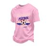 Men's Casual Short Sleeve T-Shirt with Multi- Print Design for Sports Fan Support