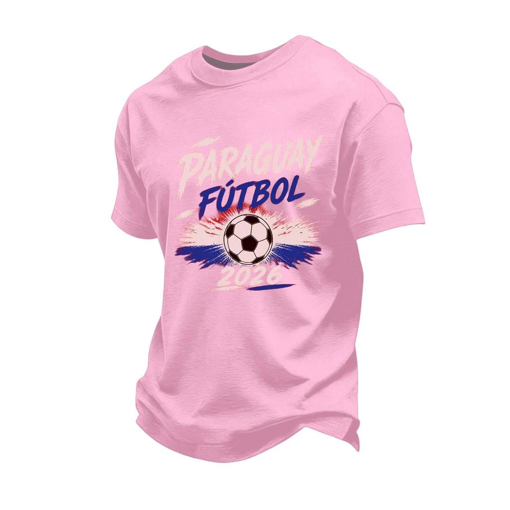 Men's Casual Short Sleeve T-Shirt with Multi- Print Design for Sports Fan Support