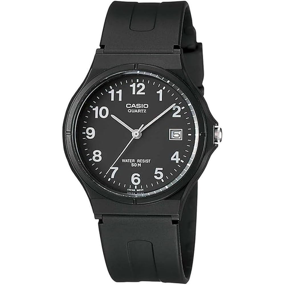 [Casio] CASIO Standard Analog Watch MW-59-1BV, No Cosmetic Case, Simple Package, Black Urethane S...