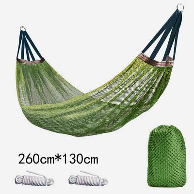 Hammock Outdoor Ice Silk Mesh Hammock Anti-rollover Camping Travel Supplies