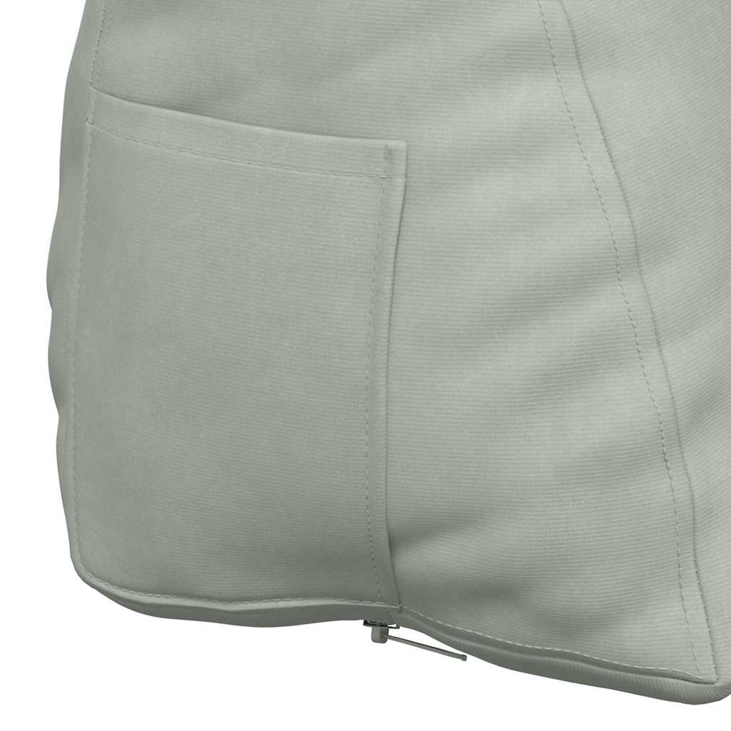Back Cushion Light Grey 45 X 20 X 35 Cm Cord Fabric