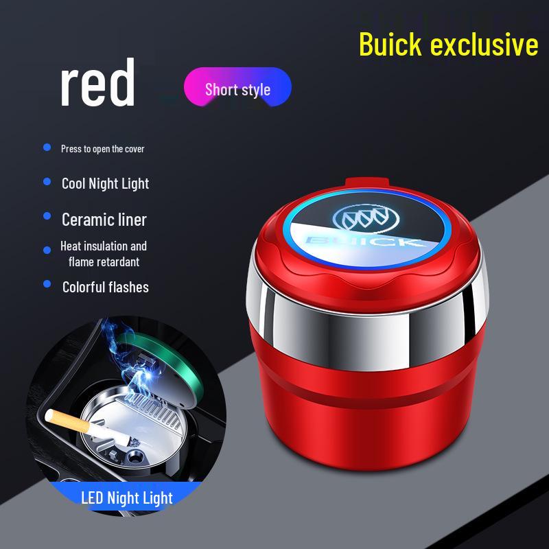 Seven-Color Ambient Light Car Ashtray for Buick Regal, LaCrosse, Encore, E5, Excelle, Angyang