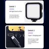 Rechargeable Triple Color LED Video Light 1200mAh Battery For Camera Smartphone Photography Live Streaming
