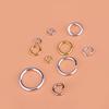 S925 Sterling Silver Open Ring & Connector for DIY Jewelry - Handmade Bracelets & Necklaces with Movable Closure.