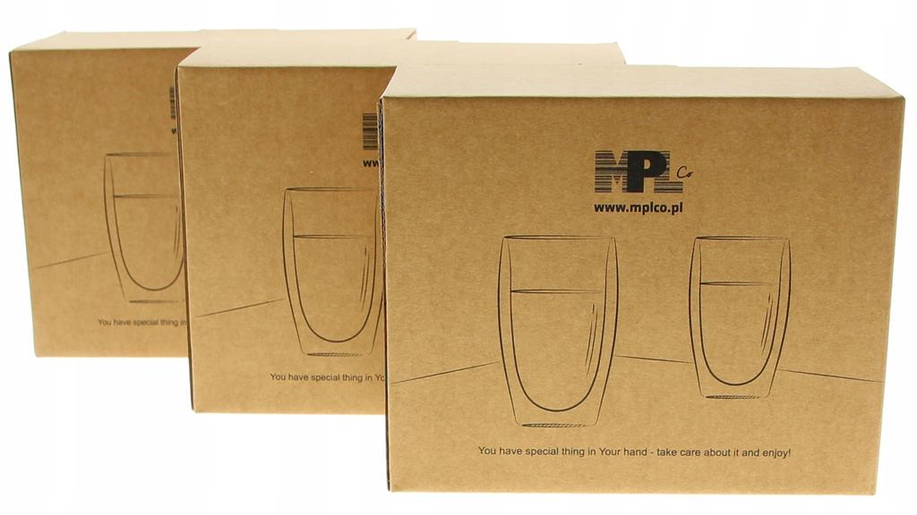 THERMAL GLASSES FOR LATTE MACCHIATO 350ml 6 pcs