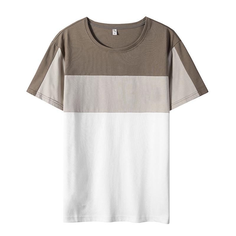 

Футболка из хлопка с короткими рукавами, свободная повседневная летняя универсальная футболка с короткими рукавами для пары XXXXL